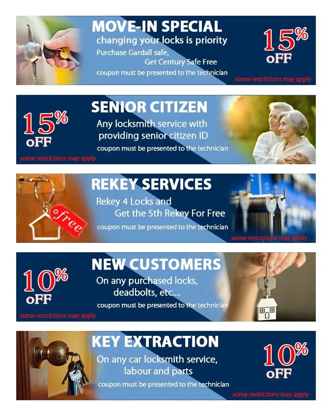 State Locksmith Services Allen Park, MI 313-483-0364 - coupon20-set-five